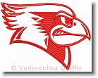 ACV Red Bird - Embroidery Design Sample - Vodmochka Graffix Custom Embroidery Digitizing Services * 500 x 396 * (47KB)