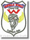 Buffalo Wings Chapter W - Embroidery Design Sample - Vodmochka Graffix Custom Embroidery Digitizing Services * 408 x 539 * (84KB)