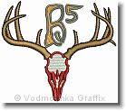 Deer Antlers B5  - Embroidery Design Sample - Vodmochka Graffix Custom Embroidery Digitizing Services * 500 x 439 * (47KB)