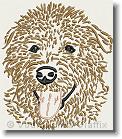 Shaggy Dog Portrait - Embroidery Design Sample - Vodmochka Graffix Custom Embroidery Digitizing Services * 500 x 572 * (129KB)