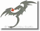 Dragon Fire  - Embroidery Design Sample - Vodmochka Graffix Custom Embroidery Digitizing Services * 500 x 387 * (23KB)