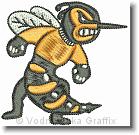 Hornet  - Embroidery Design Sample - Vodmochka Graffix Custom Embroidery Digitizing Services * 500 x 486 * (70KB)