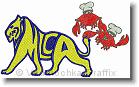 MCA Lion Crabs  - Embroidery Design Sample - Vodmochka Graffix Custom Embroidery Digitizing Services * 500 x 302 * (55KB)