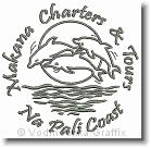 Makana Charters & Tours - Embroidery Design Sample - Vodmochka Graffix Custom Embroidery Digitizing Services * 500 x 491 * (37KB)