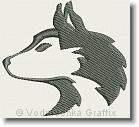 Othello Husky - Embroidery Design Sample - Vodmochka Graffix Custom Embroidery Digitizing Services * 500 x 457 * (43KB)