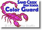 Scorpion Color Guard  - Embroidery Design Sample - Vodmochka Graffix Custom Embroidery Digitizing Services * 500 x 358 * (61KB)