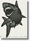 Baseball Shark  - Embroidery Design Sample - Vodmochka Graffix Custom Embroidery Digitizing Services * 500 x 690 * (83KB)