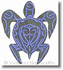 Tribal Honu Turtle - Embroidery Design Sample - Vodmochka Graffix Custom Embroidery Digitizing Services * 474 x 534 * (82KB)