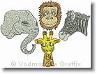 Wildlife Animals - Embroidery Design Sample - Vodmochka Graffix Custom Embroidery Digitizing Services * 500 x 376 * (32KB)