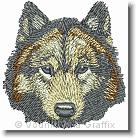 Wolf Head  - Embroidery Design Sample - Vodmochka Graffix Custom Embroidery Digitizing Services * 500 x 505 * (103KB)