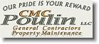 CMC Poulin General Contractors - Embroidery Design Sample - Vodmochka Graffix Custom Embroidery Digitizing Services * 500 x 211 * (30KB)