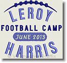 Leroy Football Camp - Embroidery Design Sample - Vodmochka Graffix Custom Embroidery Digitizing Services * 500 x 471 * (61KB)