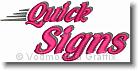 Quick Signs - Embroidery Design Sample - Vodmochka Graffix Custom Embroidery Digitizing Services * 500 x 239 * (19KB)