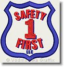 Safety First - Embroidery Design Sample - Vodmochka Graffix Custom Embroidery Digitizing Services * 500 x 520 * (75KB)