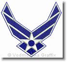 Air Force - Embroidery Design Sample - Vodmochka Graffix Custom Embroidery Digitizing Services * 500 x 460 * (62KB)