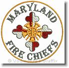 Maryland Fire Chiefs - Embroidery Design Sample - Vodmochka Graffix Custom Embroidery Digitizing Services * 500 x 493 * (75KB)