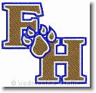 FHS Paw - Embroidery Design Sample - Vodmochka Graffix Custom Embroidery Digitizing Services * 500 x 487 * (83KB)