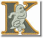 K Ghost - Embroidery Design Sample - Vodmochka Graffix Custom Embroidery Digitizing Services * 500 x 441 * (76KB)