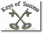 Keys Of Success - Embroidery Design Sample - Vodmochka Graffix Custom Embroidery Digitizing Services * 444 x 339 * (33KB)