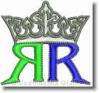 RR Crown - Embroidery Design Sample - Vodmochka Graffix Custom Embroidery Digitizing Services * 488 x 462 * (39KB)