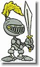 Little Knight - Embroidery Design Sample - Vodmochka Graffix Custom Embroidery Digitizing Services * 294 x 522 * (57KB)