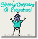 Sheri's Daycare & preschool - Embroidery Design Sample - Vodmochka Graffix Custom Embroidery Digitizing Services * 500 x 514 * (54KB)