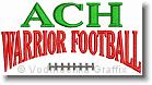 ACH Warrior Football - Embroidery Design Sample - Vodmochka Graffix Custom Embroidery Digitizing Services * 500 x 267 * (45KB)