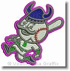 Big Bend Baseball - Embroidery Design Sample - Vodmochka Graffix Custom Embroidery Digitizing Services * 500 x 505 * (82KB)