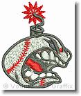 Bomb Squad Baseball - Embroidery Design Sample - Vodmochka Graffix Custom Embroidery Digitizing Services * 448 x 534 * (80KB)