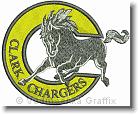 Clark Chargers - Embroidery Design Sample - Vodmochka Graffix Custom Embroidery Digitizing Services * 500 x 410 * (79KB)