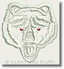 Fruitland Grizzlies Bear Head - Embroidery Design Sample - Vodmochka Graffix Custom Embroidery Digitizing Services * 500 x 544 * (67KB)