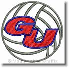 GU Volleyball - Embroidery Design Sample - Vodmochka Graffix Custom Embroidery Digitizing Services * 500 x 494 * (80KB)