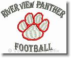 River View Panther Football - Embroidery Design Sample - Vodmochka Graffix Custom Embroidery Digitizing Services * 500 x 404 * (49KB)