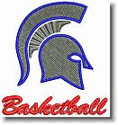 Spartans Basketball - Embroidery Design Sample - Vodmochka Graffix Custom Embroidery Digitizing Services * 500 x 528 * (81KB)