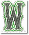 W - Embroidery Design Sample - Vodmochka Graffix Custom Embroidery Digitizing Services * 443 x 540 * (110KB)