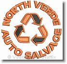 North Verde Auto Salvage - Embroidery Design Sample - Vodmochka Graffix Custom Embroidery Digitizing Services * 473 x 454 * (39KB)