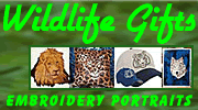 Wildlife Embroidery Portrait Gifts By Vodmochka Graffix